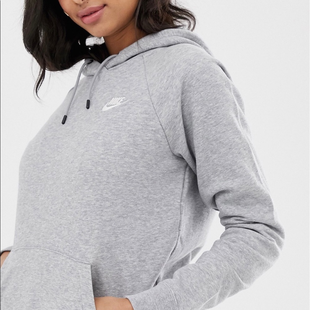 Gray Nike hoodie